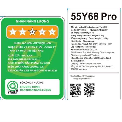 Google Tivi QLED Coocaa 4K 55 inch 55Y68 Pro